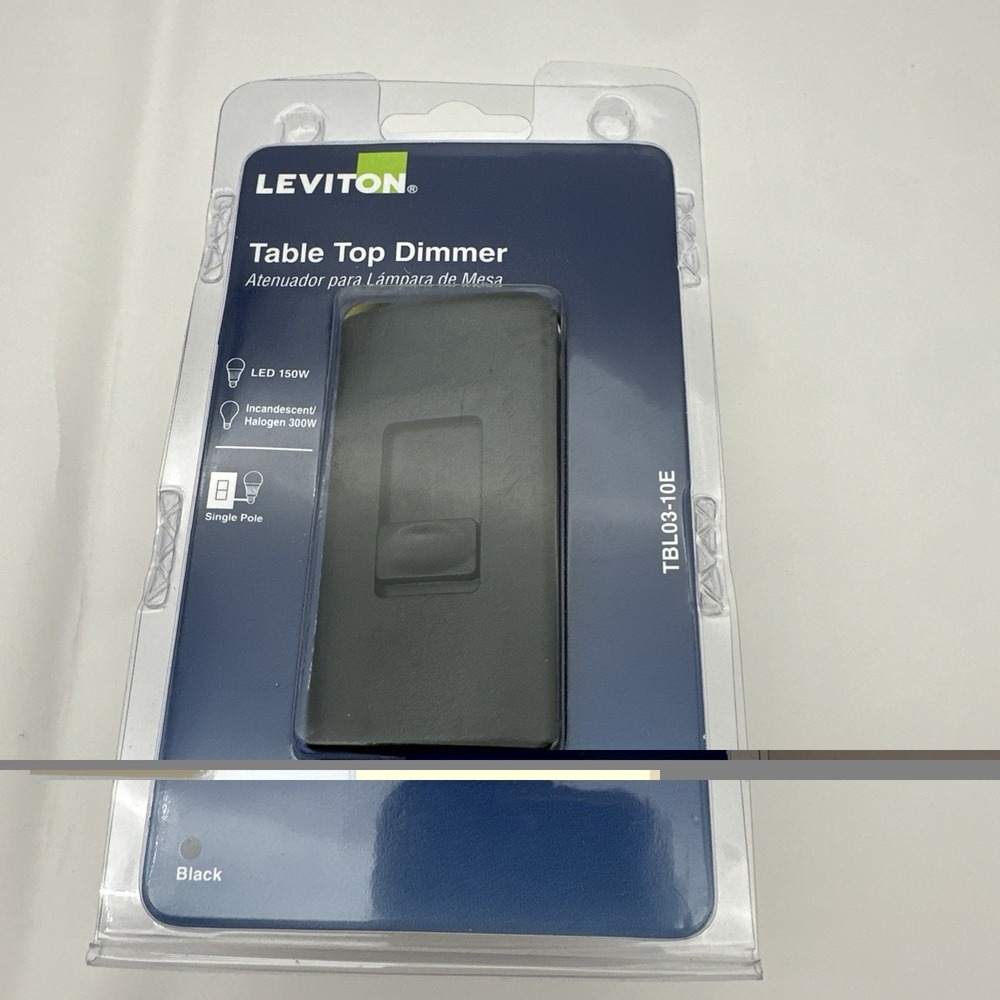 Leviton Table Top Plug In Lamp Dimmer for Dimmable LED, Halogen & Incandescent